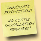 No Costly installation required.